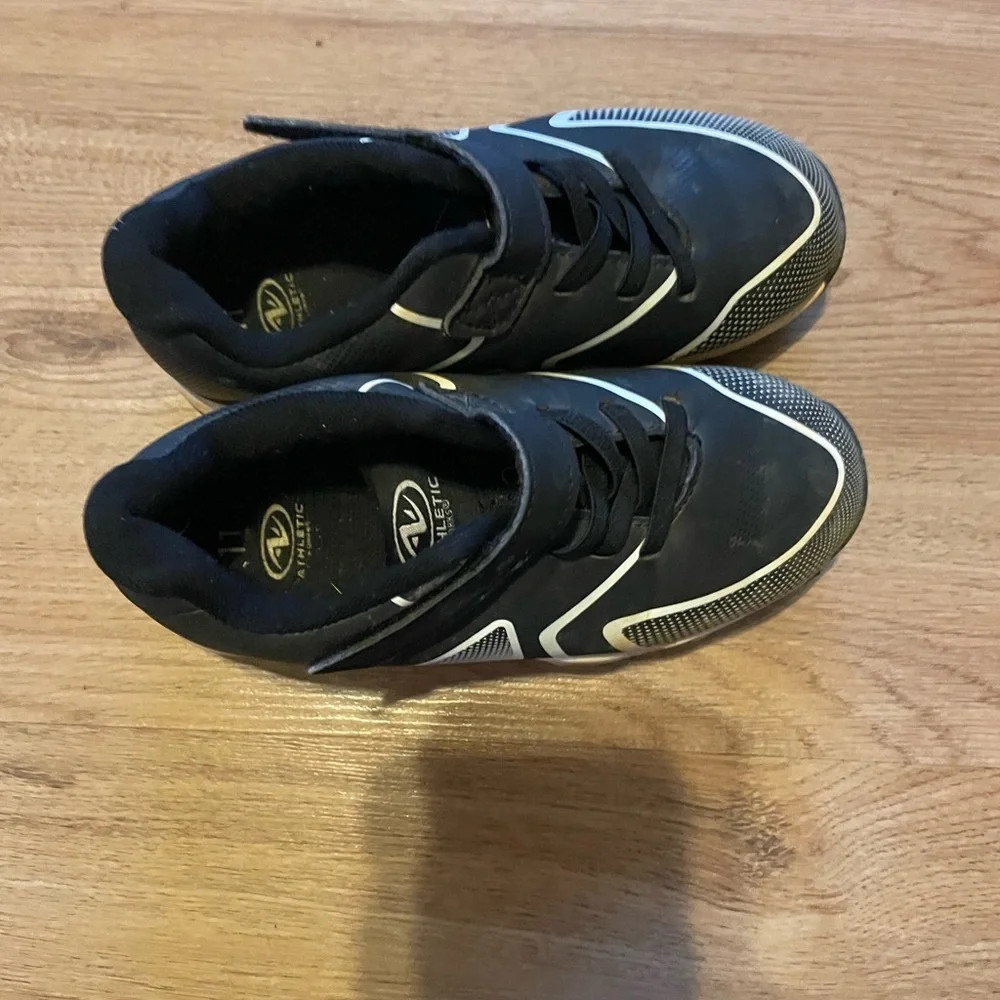 Black and White Athletic cleats Shoes